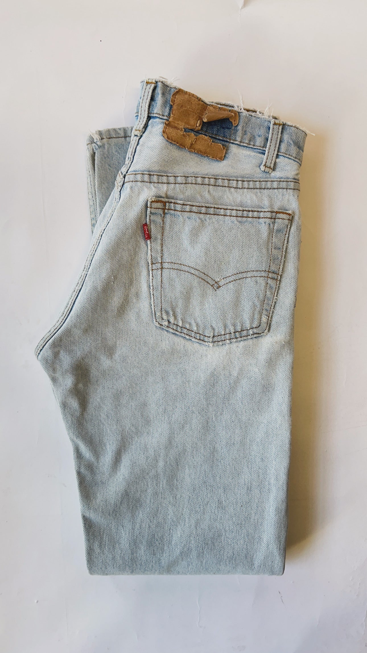 1980s Levi’s 505 Patchwork Jeans