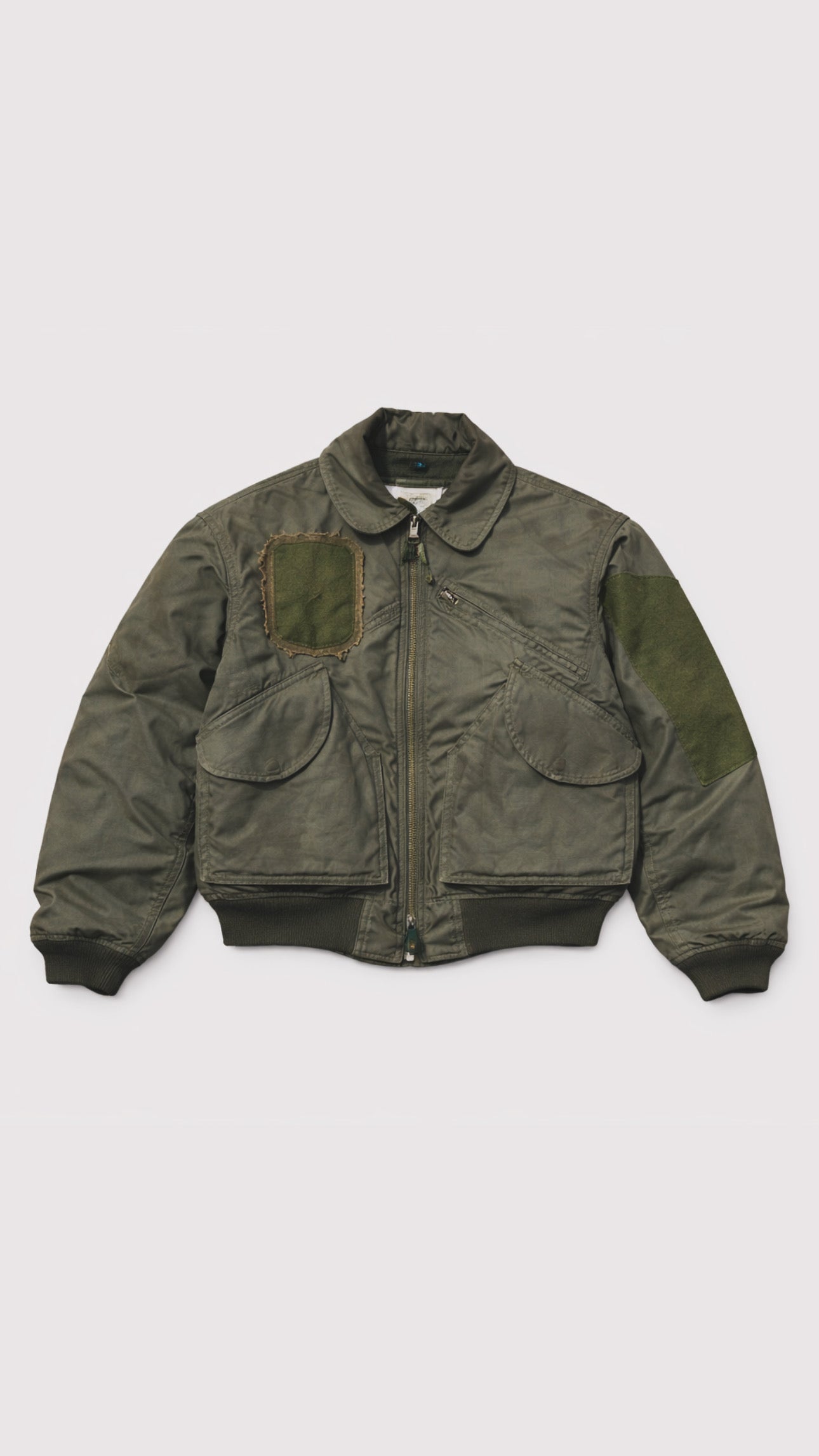 Dusted Reworked Military Bomber Jacket