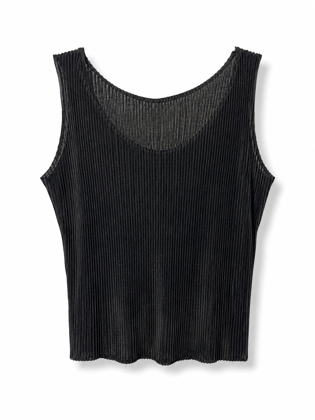 Black Pleated Tank