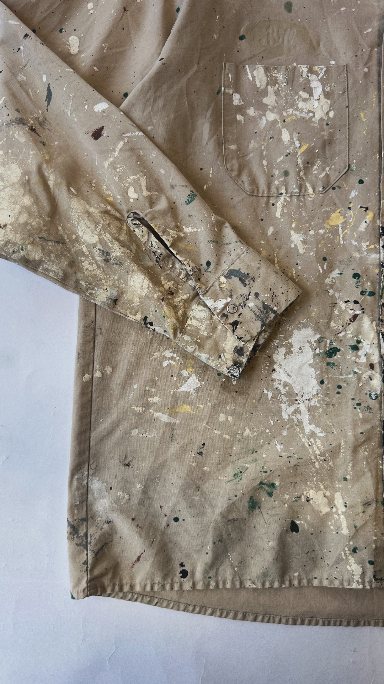 1980s Paint Blasted Button Down Shirt