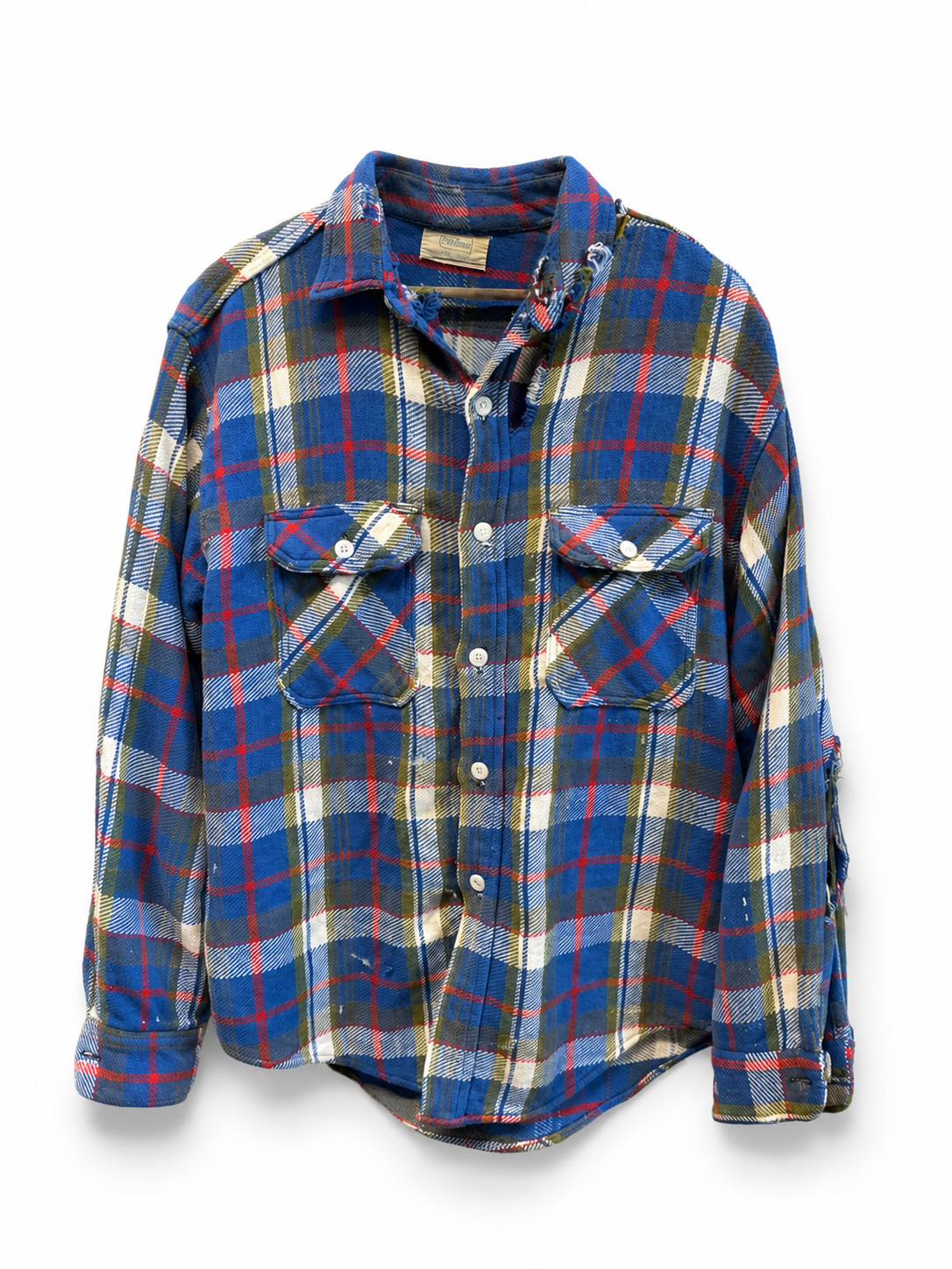 ￼Thrashed & Painted Cotton Flannel