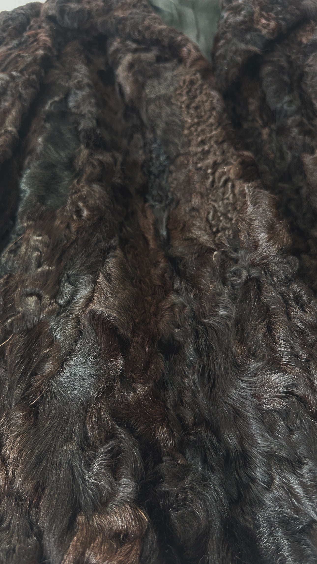 1970s Brown Lamb Fur Coat