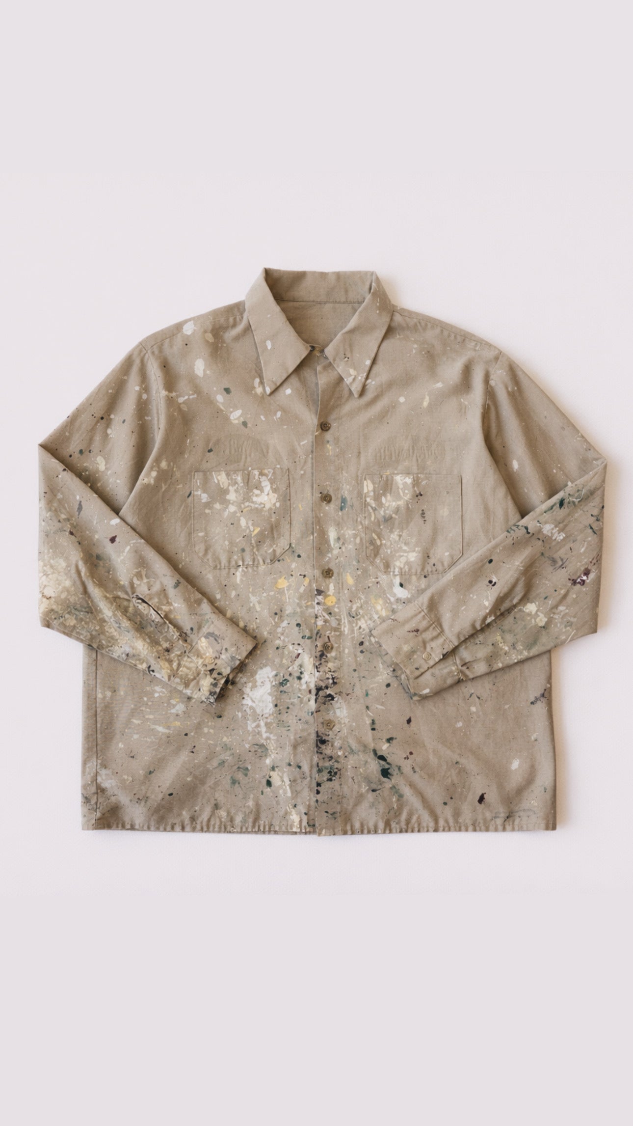 1980s Paint Blasted Button Down Shirt