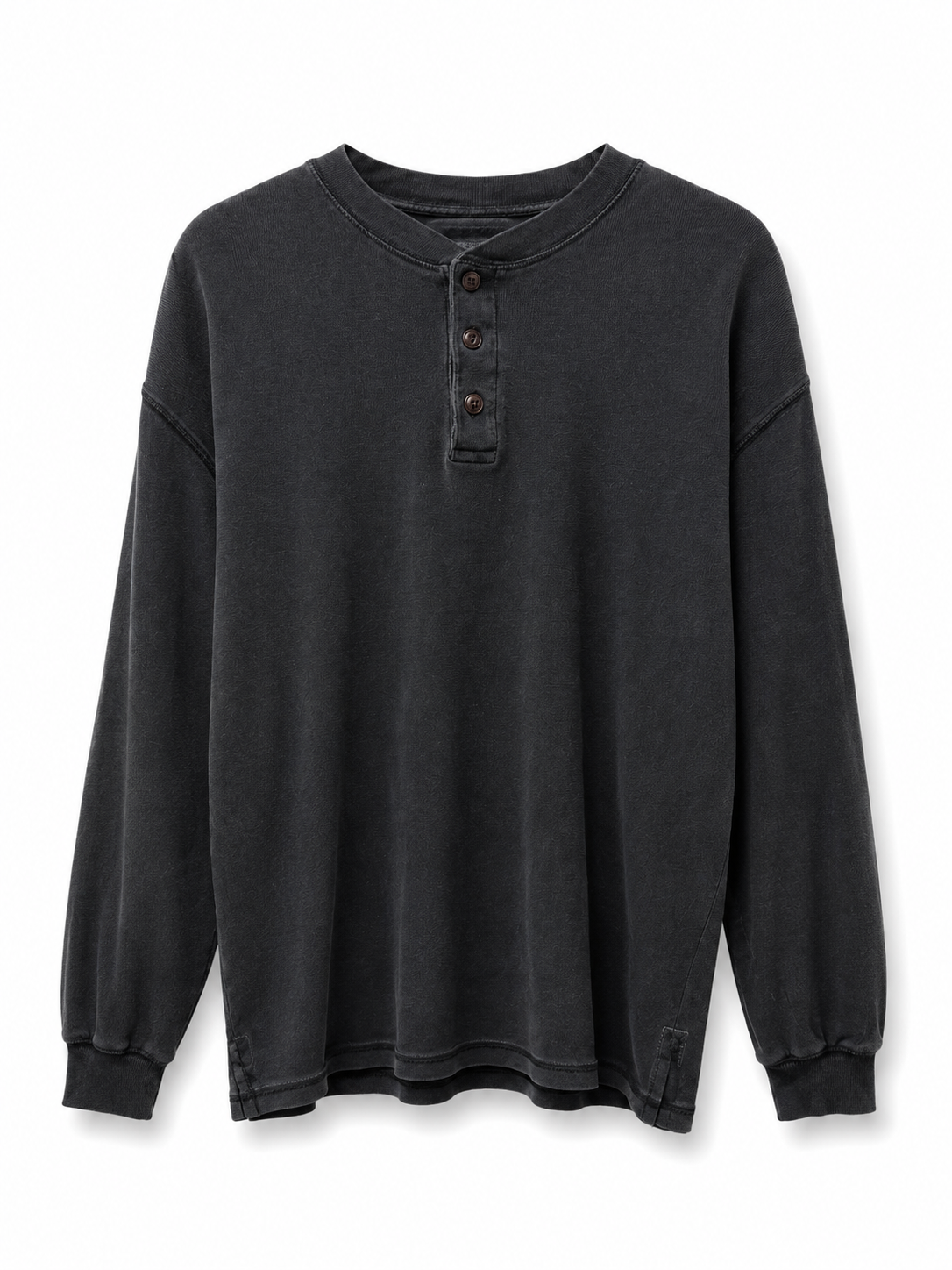 Faded Black Henley