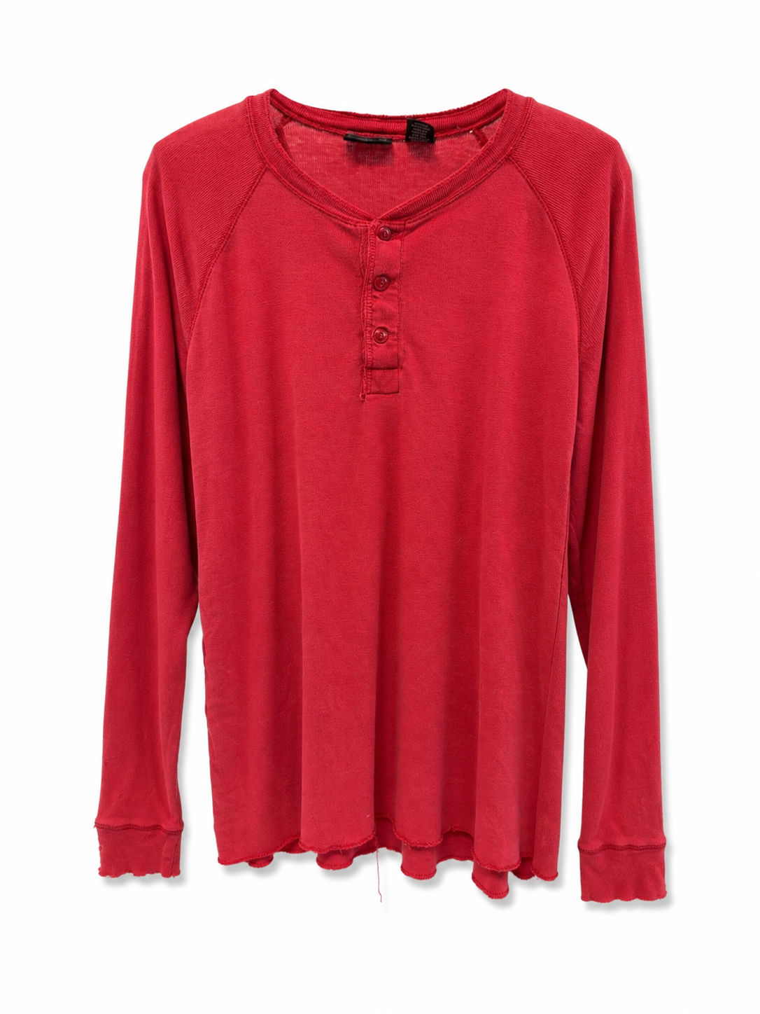 Red Henley Tee