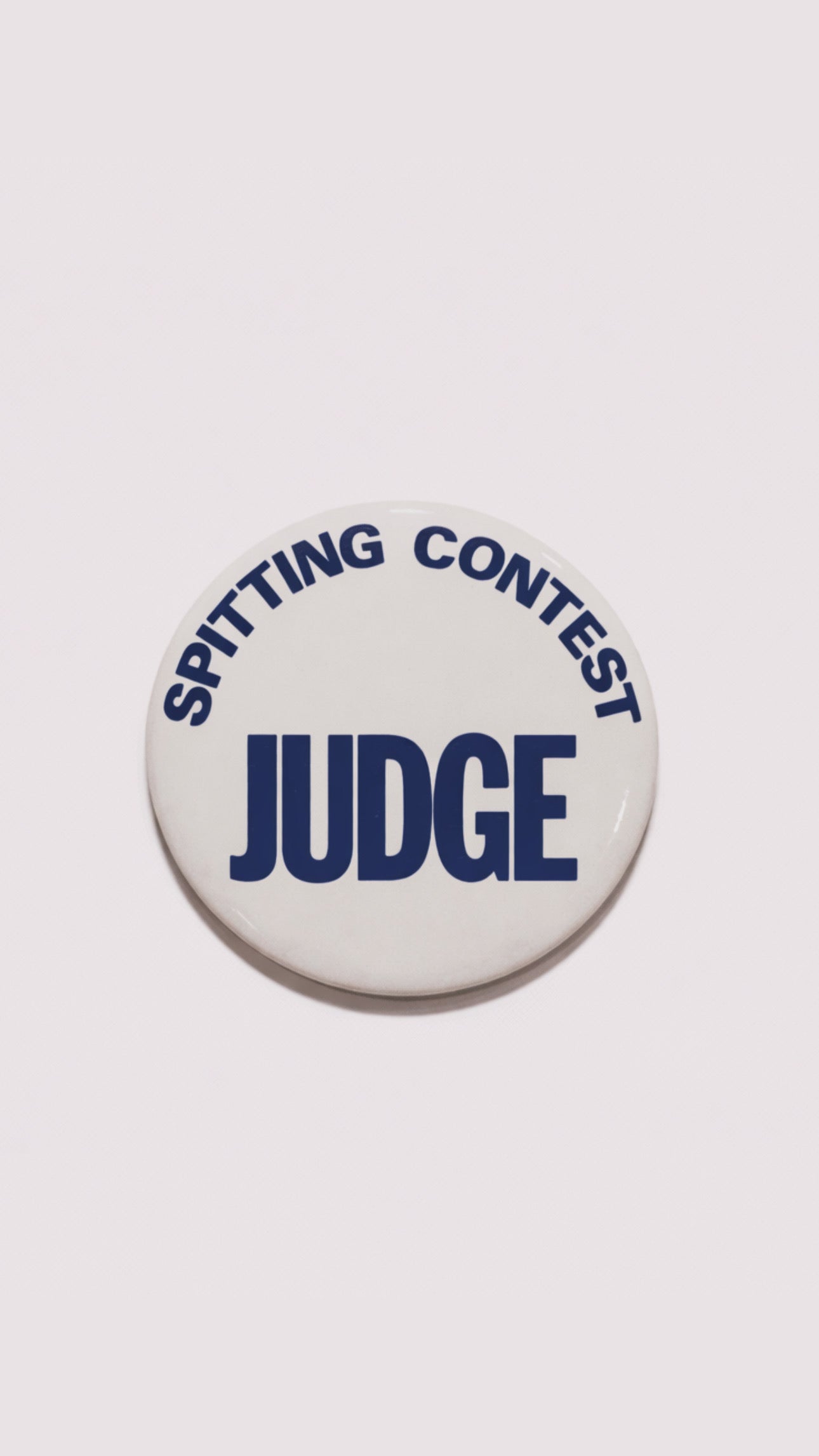 1970s Spitting Contest Button Pin