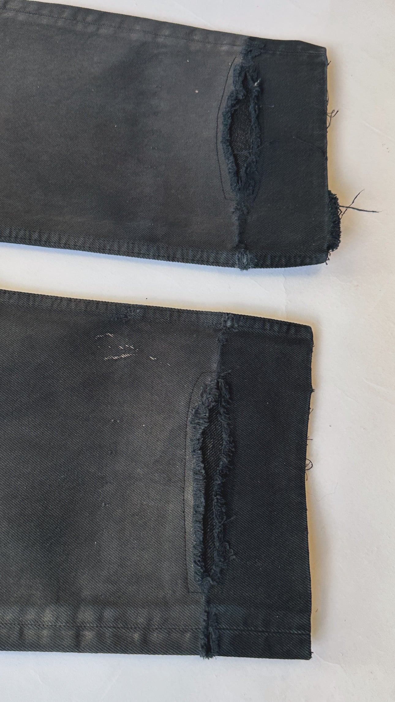 1990s Levi’s 501 Faded & Repaired Black Jeans