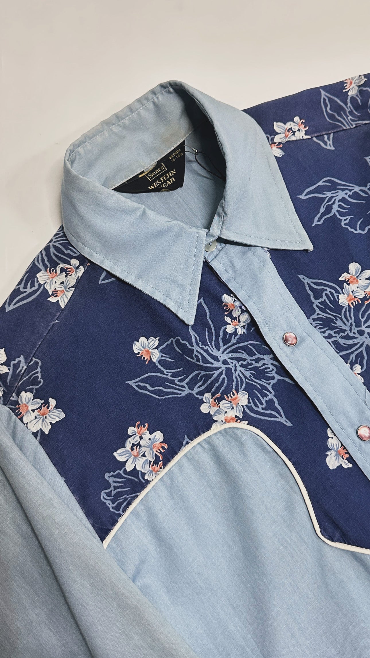 1970s Sears Hawaiian Western Botton Down