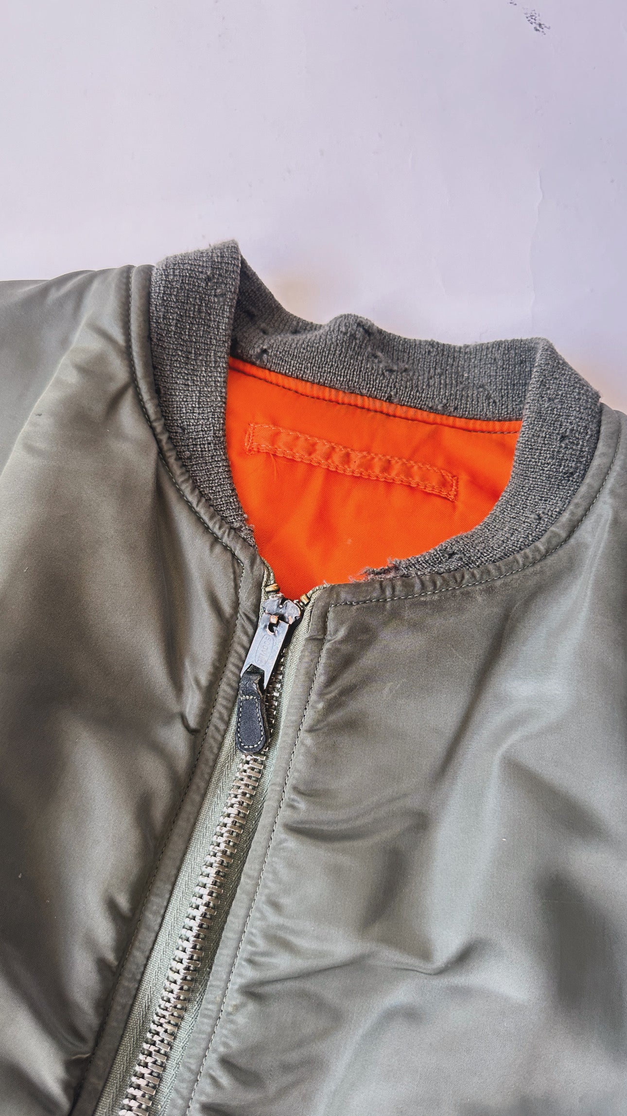 1960s MA-1 Olive Bomber Jacket