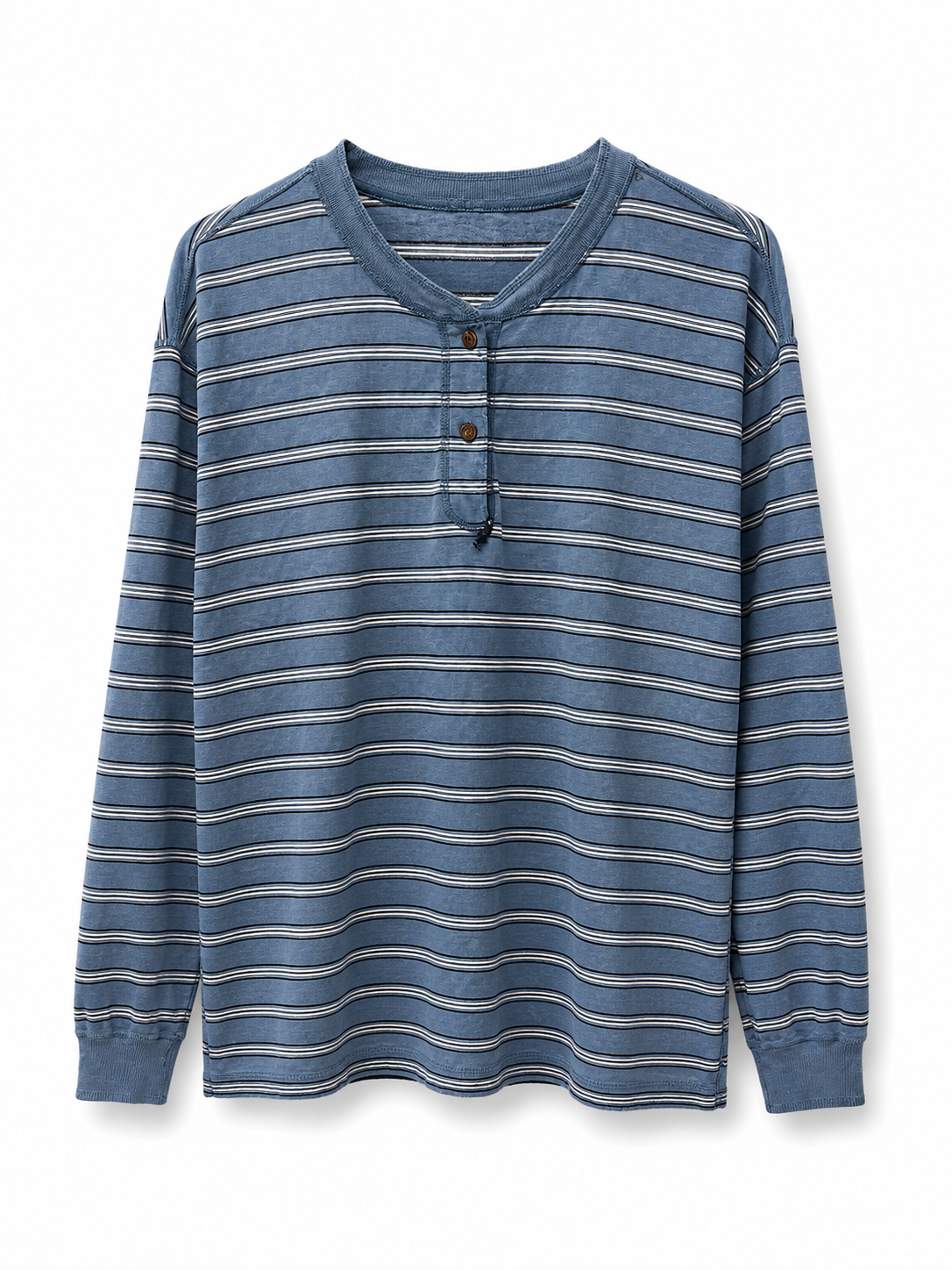 Blue Striped Henley