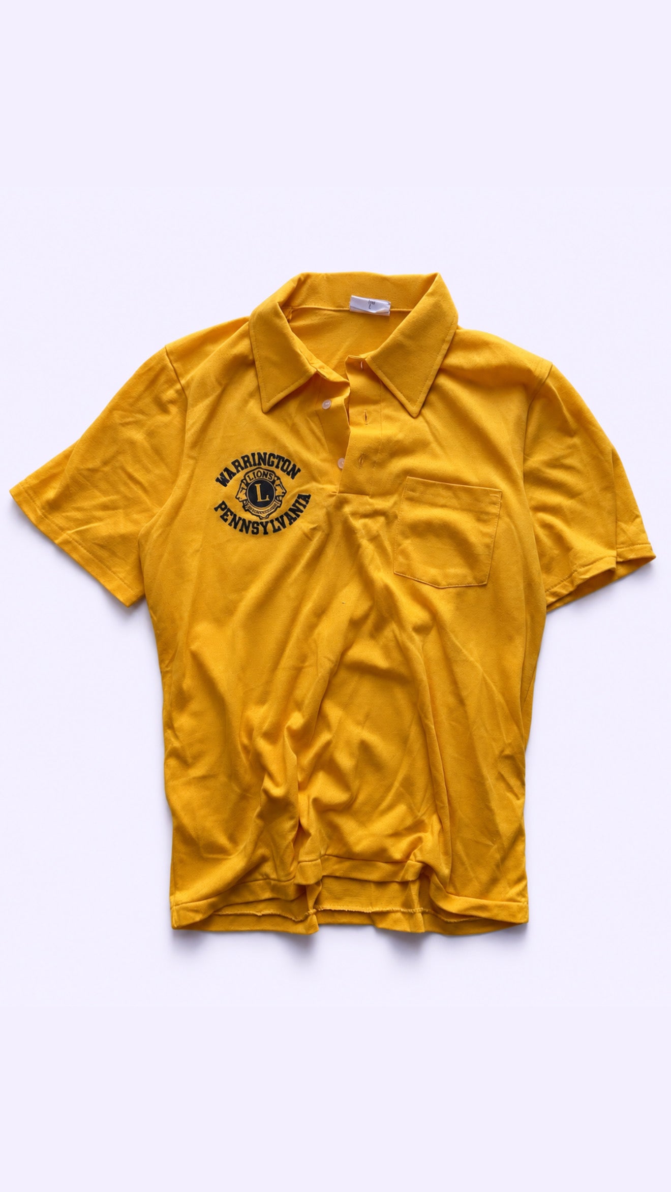 Yellow Mesh Polo Tee