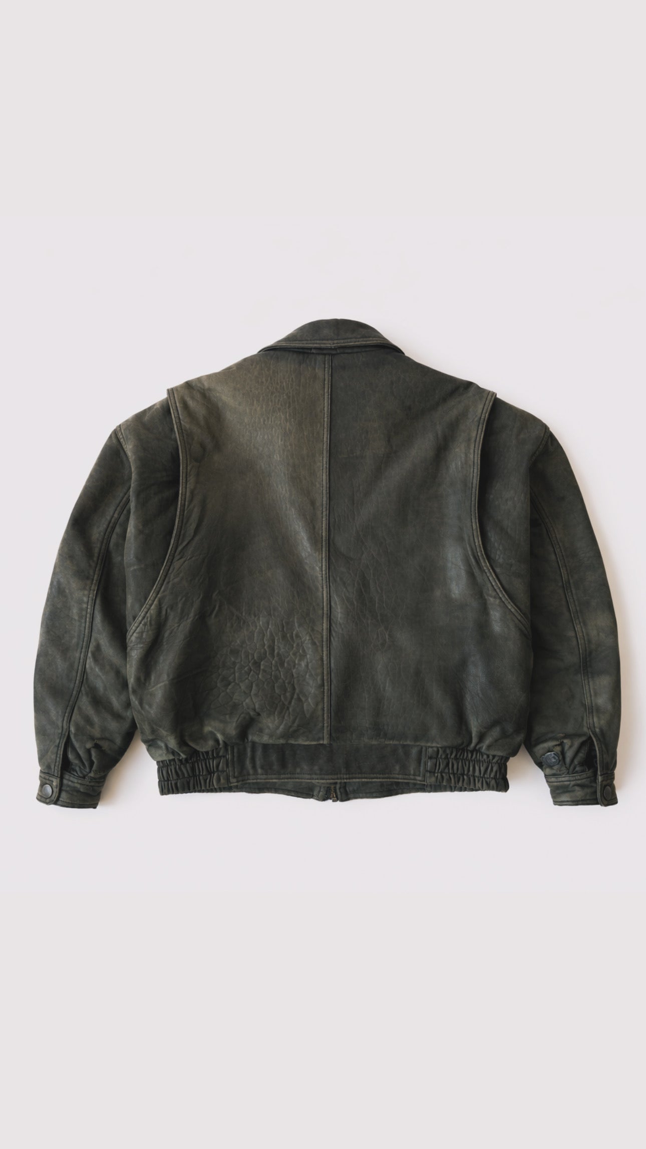 1990s Faded & Distressed Leather Jacket