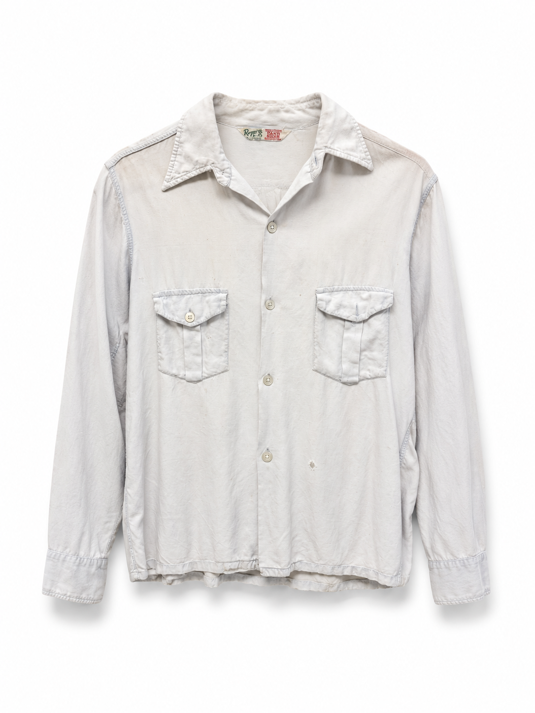 Faded Blue Gab Button Up