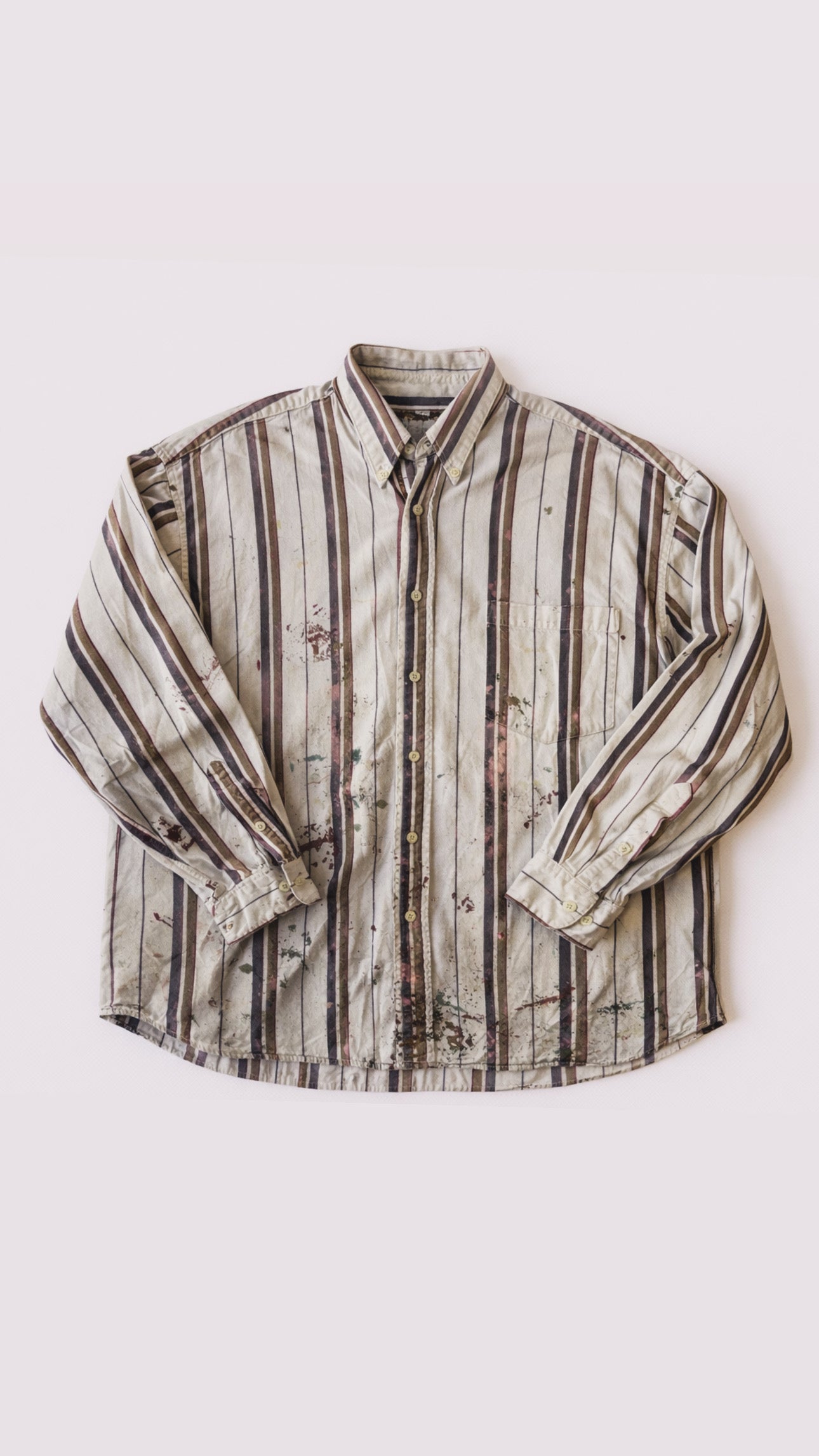 1980s Paint Blasted Button Down Shirt