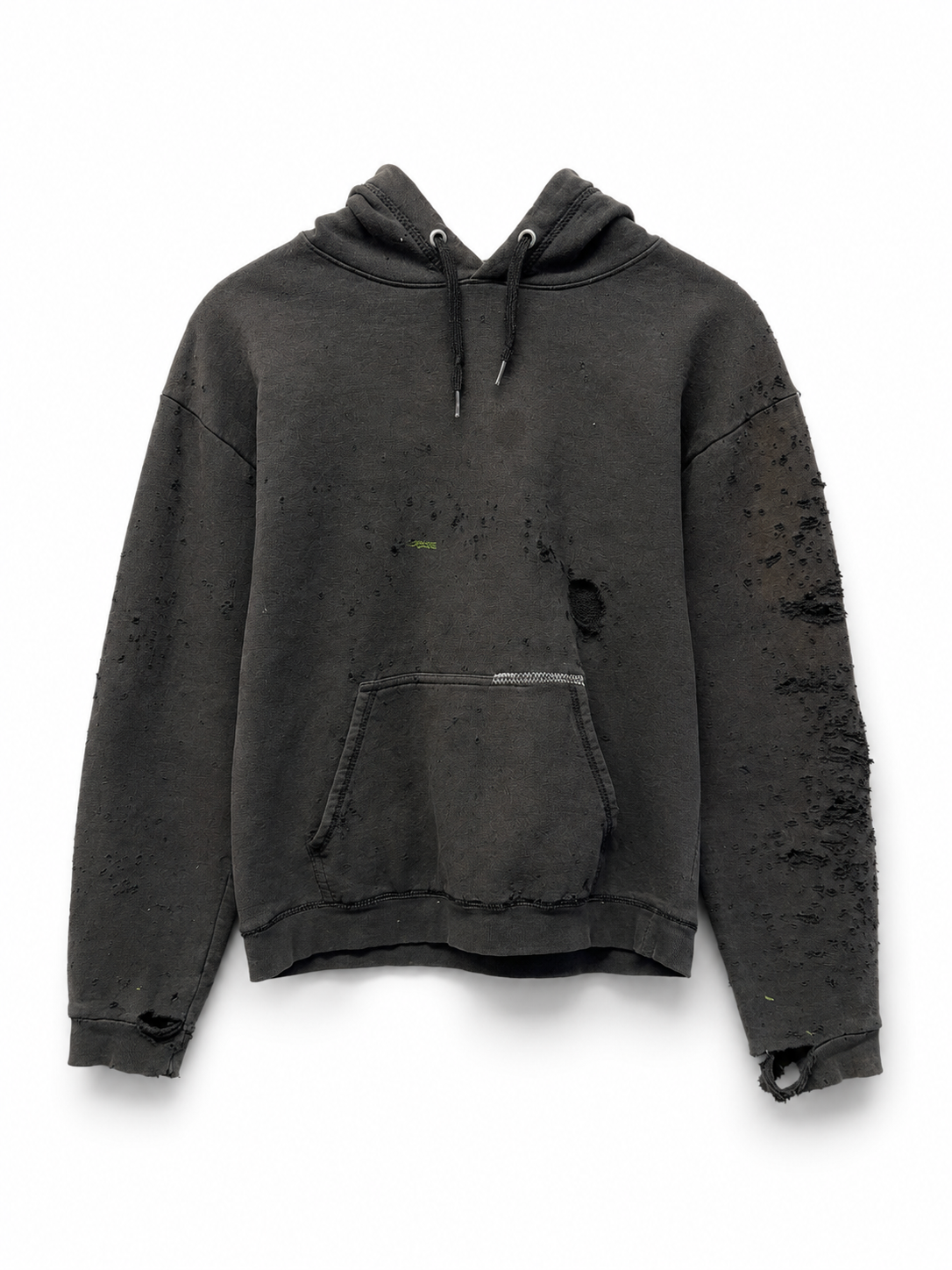 Thrashed Black Hoodie