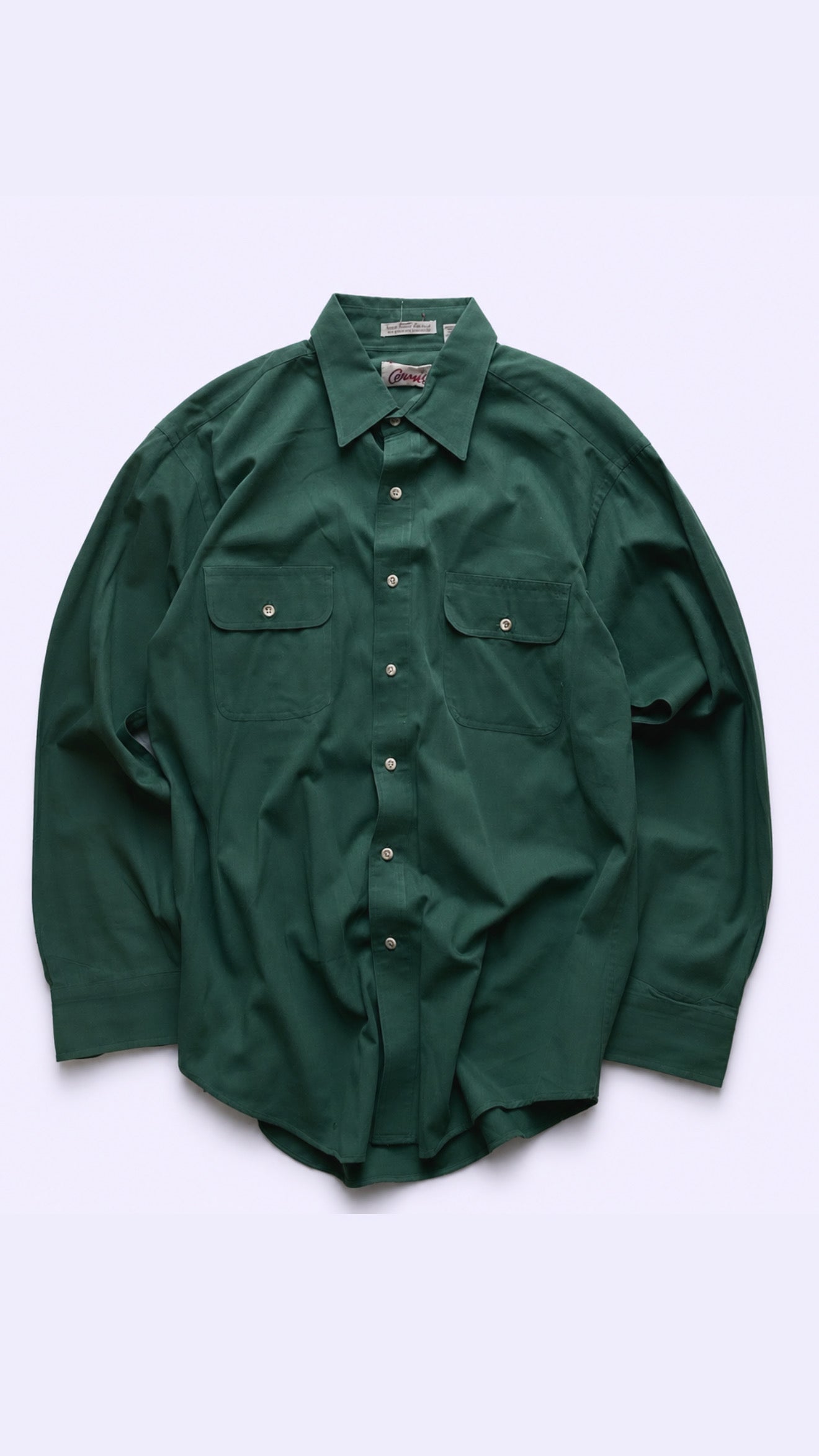Green Cotton button up