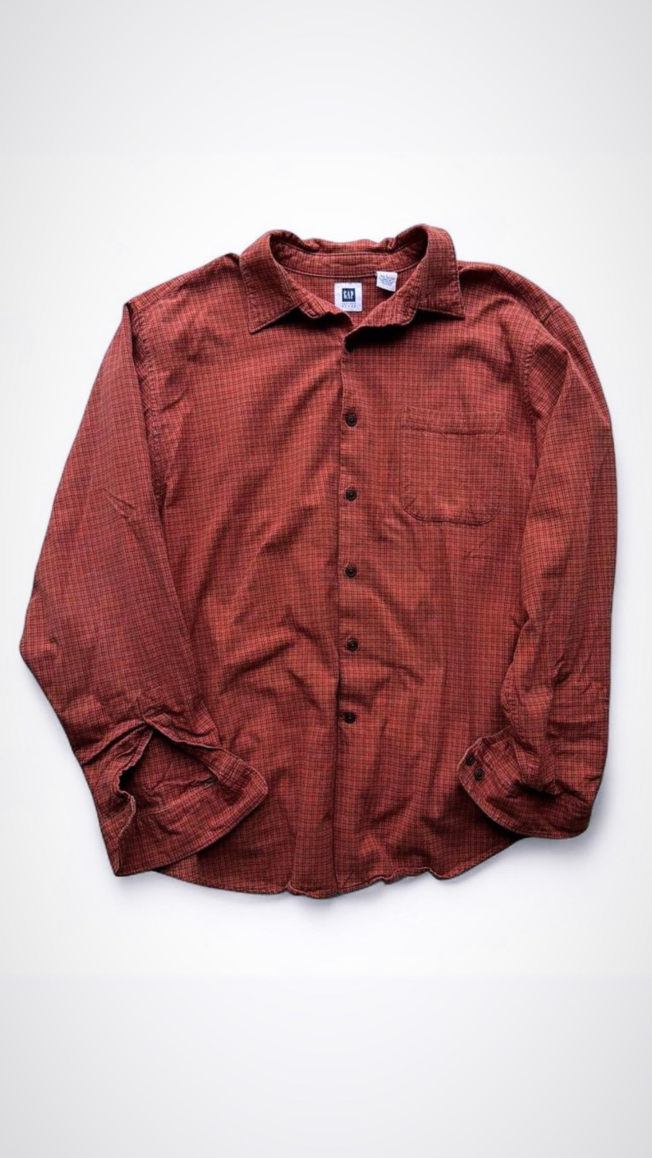Gap Orange Flannel