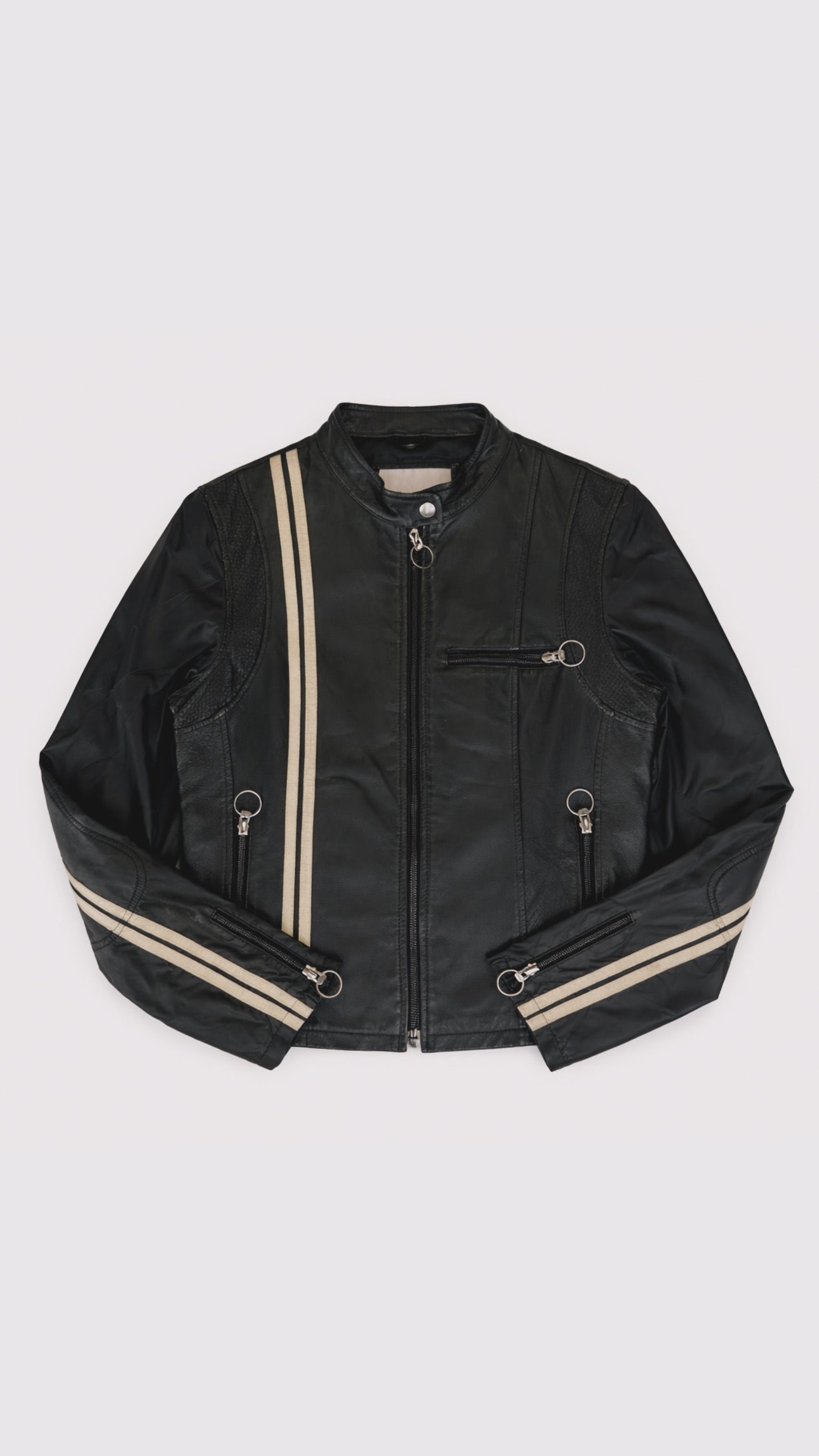 2000s Wilson’s Leather Nylon Racing Jacket