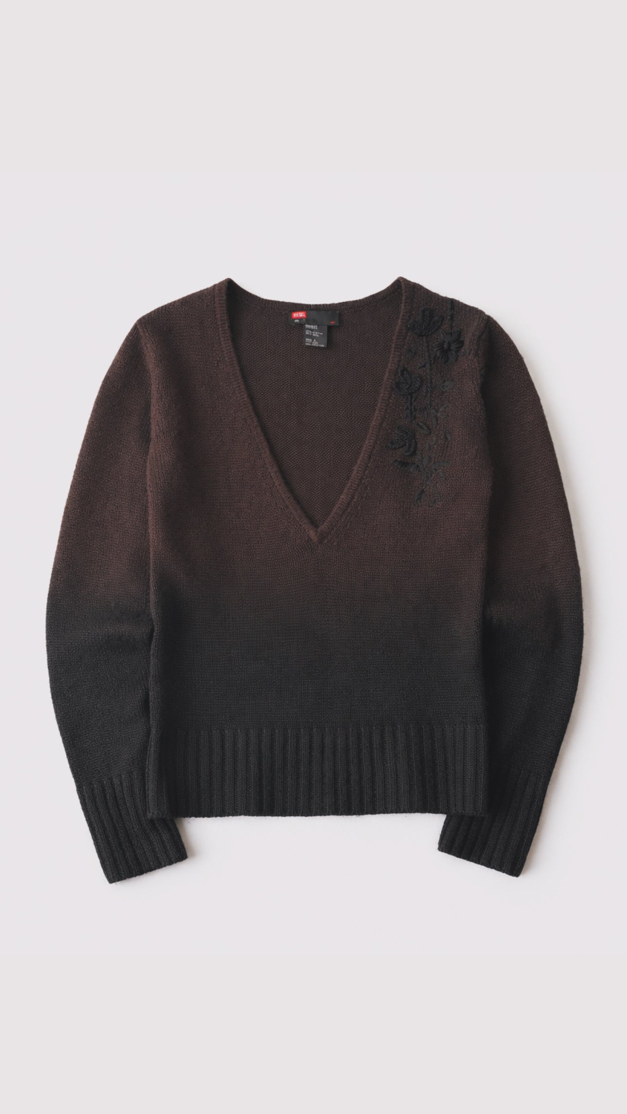 2000s Diesel Brown Knit Sweater