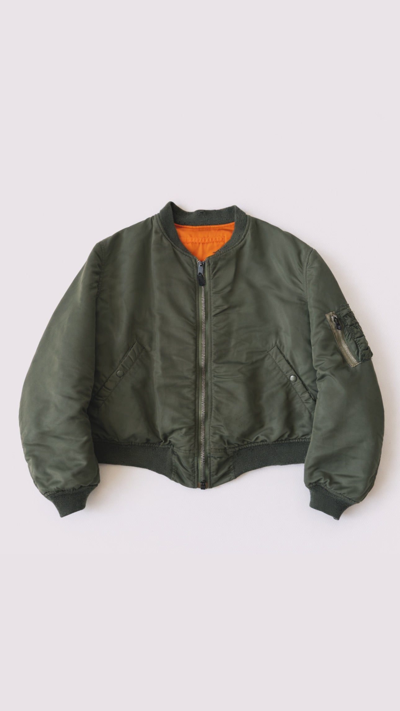 1960s MA-1 Olive Bomber Jacket