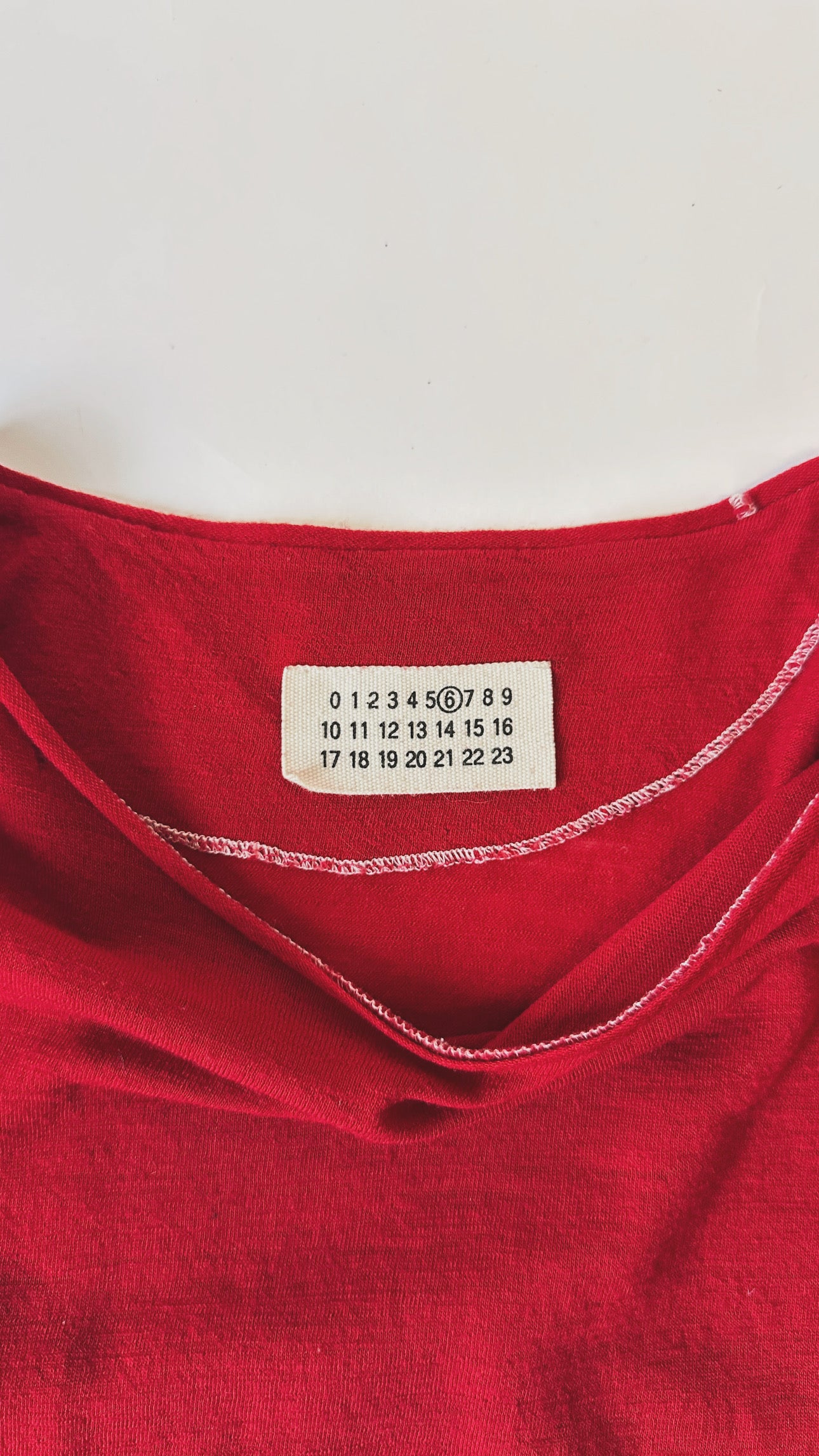 2000s Margiela Red Wool L/S Tee