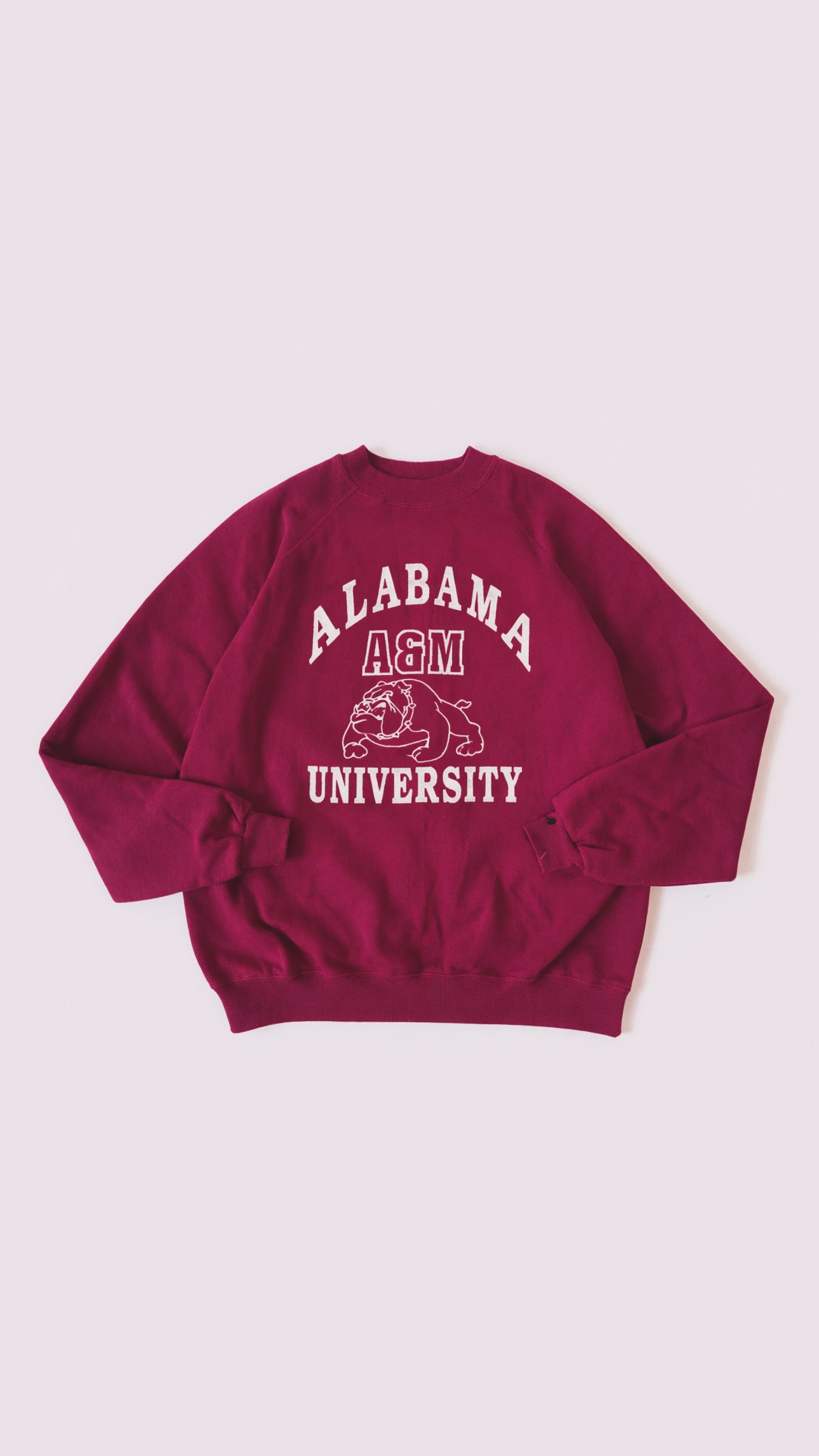 1980s Pink Alabama University Sweatshirt