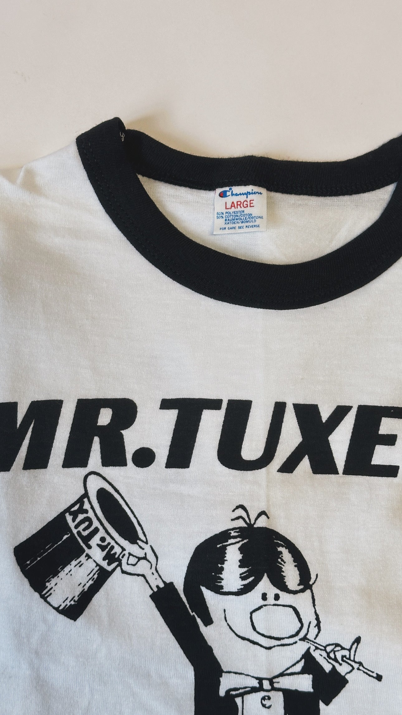 1980s Mr. Tuxedo Ringer Tee