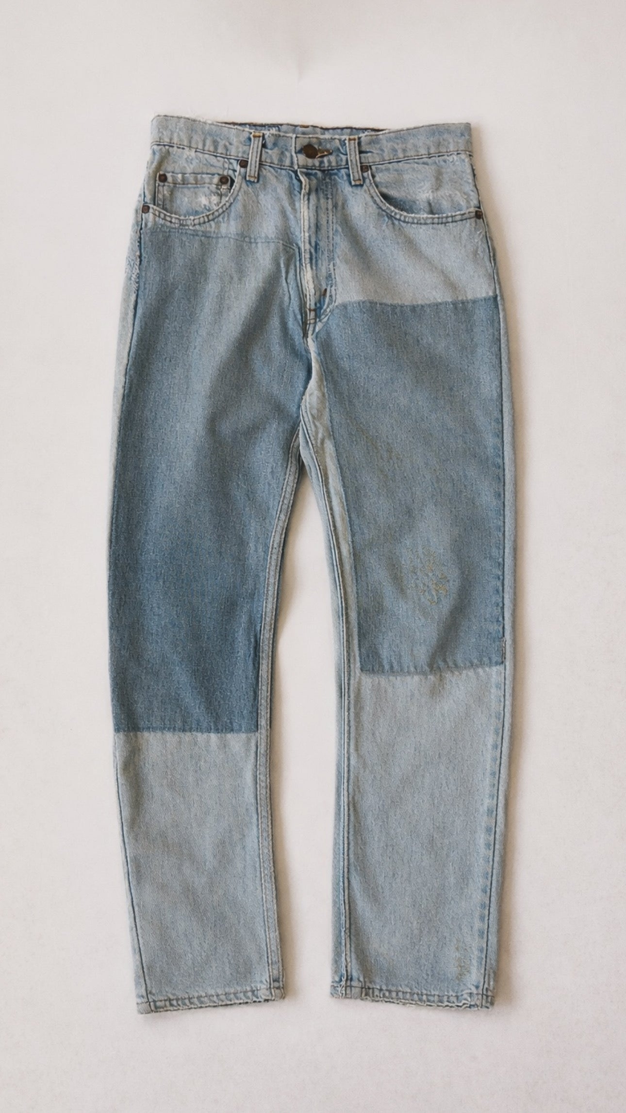 1980s Levi’s 505 Patchwork Jeans