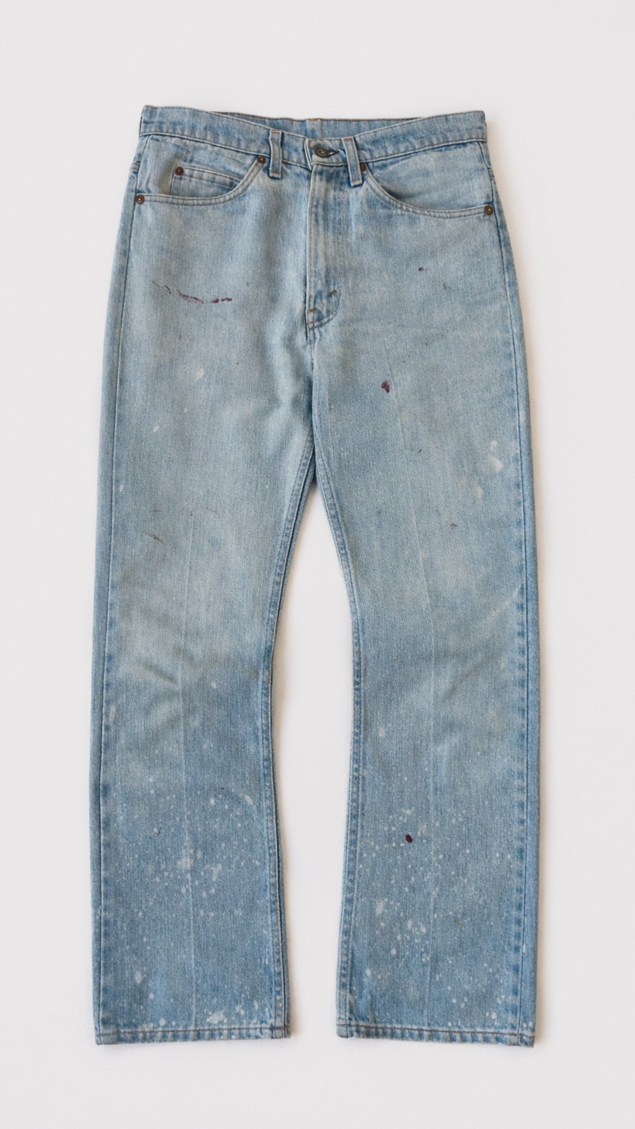 1970s Levi’s Painted & Bleached Flared Jeans