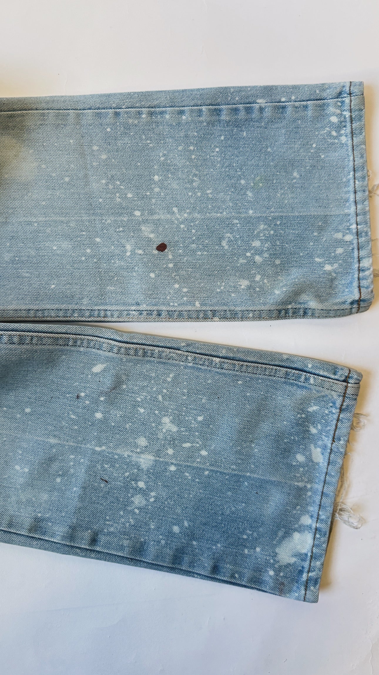 1970s Levi’s Painted & Bleached Flared Jeans